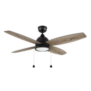 GREENWOOD 52" 4-Blade Ceiling Fan with LED Light & Pull Chain