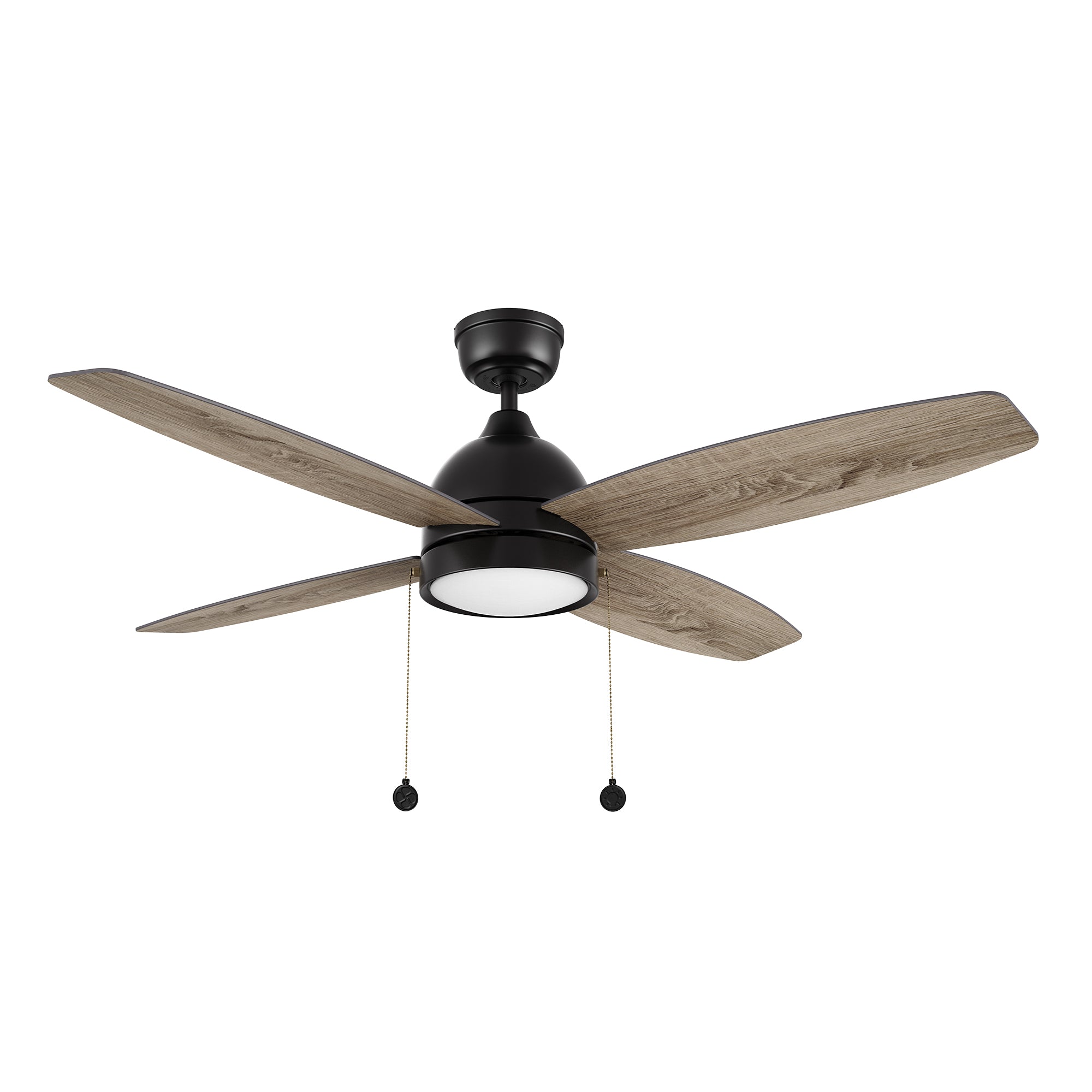 GREENWOOD 52" 4-Blade Ceiling Fan with LED Light & Pull Chain