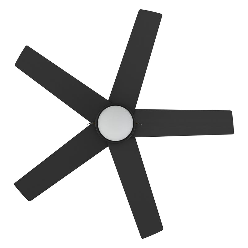 Carro USA ASCOTT 52 inch 5-Blade Ceiling Fan with Pull Chain - Black/Black