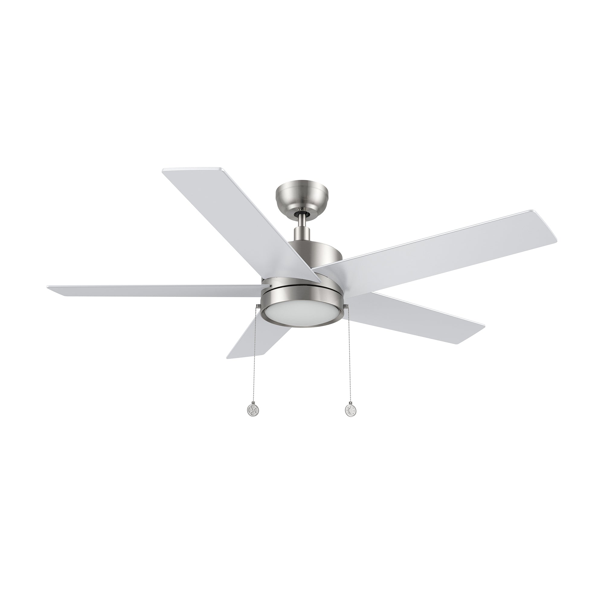 ASCOTT 52 inch 5-Blade Ceiling Fan with LED Light & Pull Chain