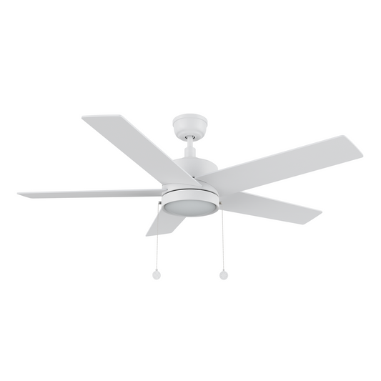 ASCOTT 52 inch 5 Blade Ceiling Fan with Pull Chain