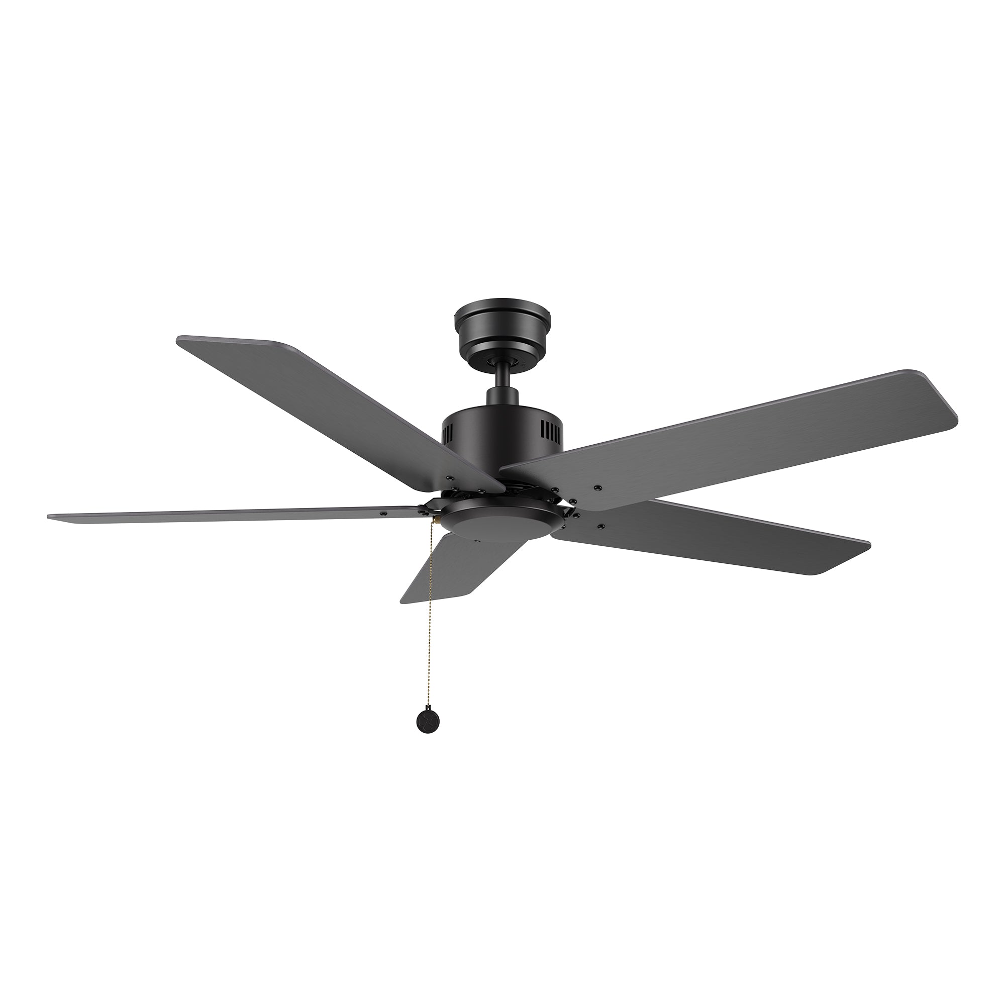 APEX 52 inch 5-Blade No Light Ceiling Fan with Pull Chain