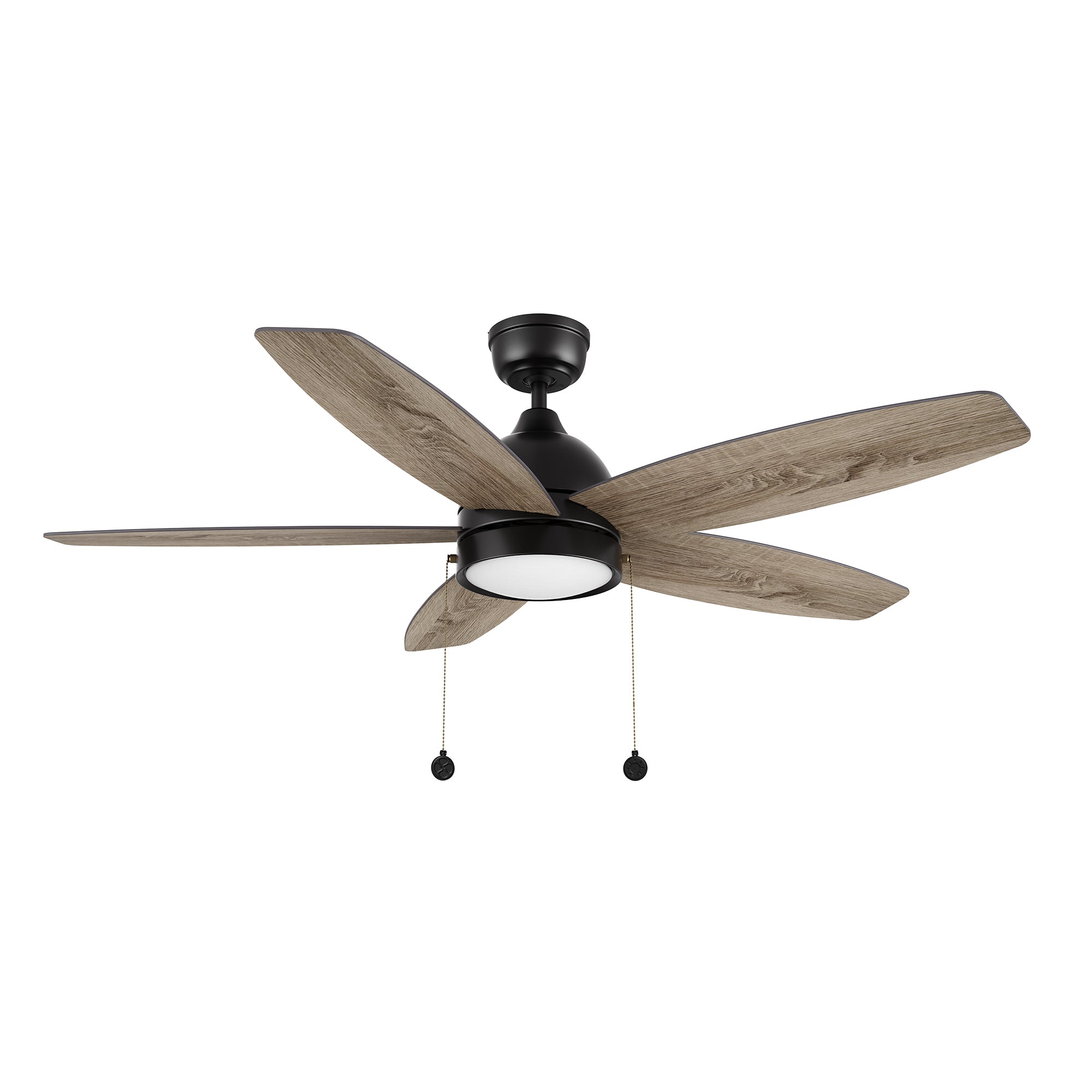 GREENWOOD 52" 5-Blade Ceiling Fan with LED Lighrt & Pull Chain