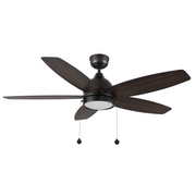 GREENWOOD 52" 5-Blade Ceiling Fan with LED Lighrt & Pull Chain