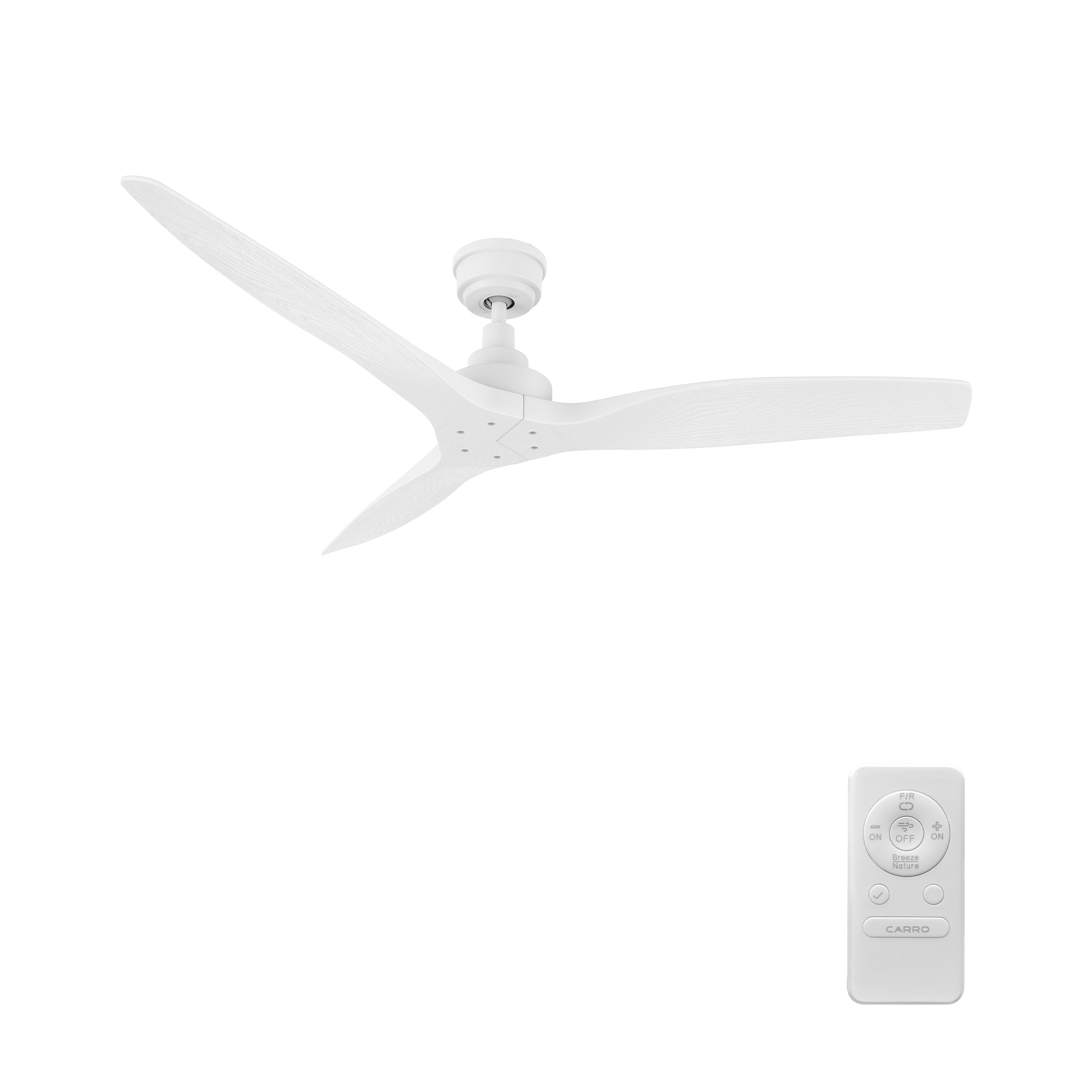 STRATOS 52 inch 3-Blade No Light Ceiling Fan with Remote