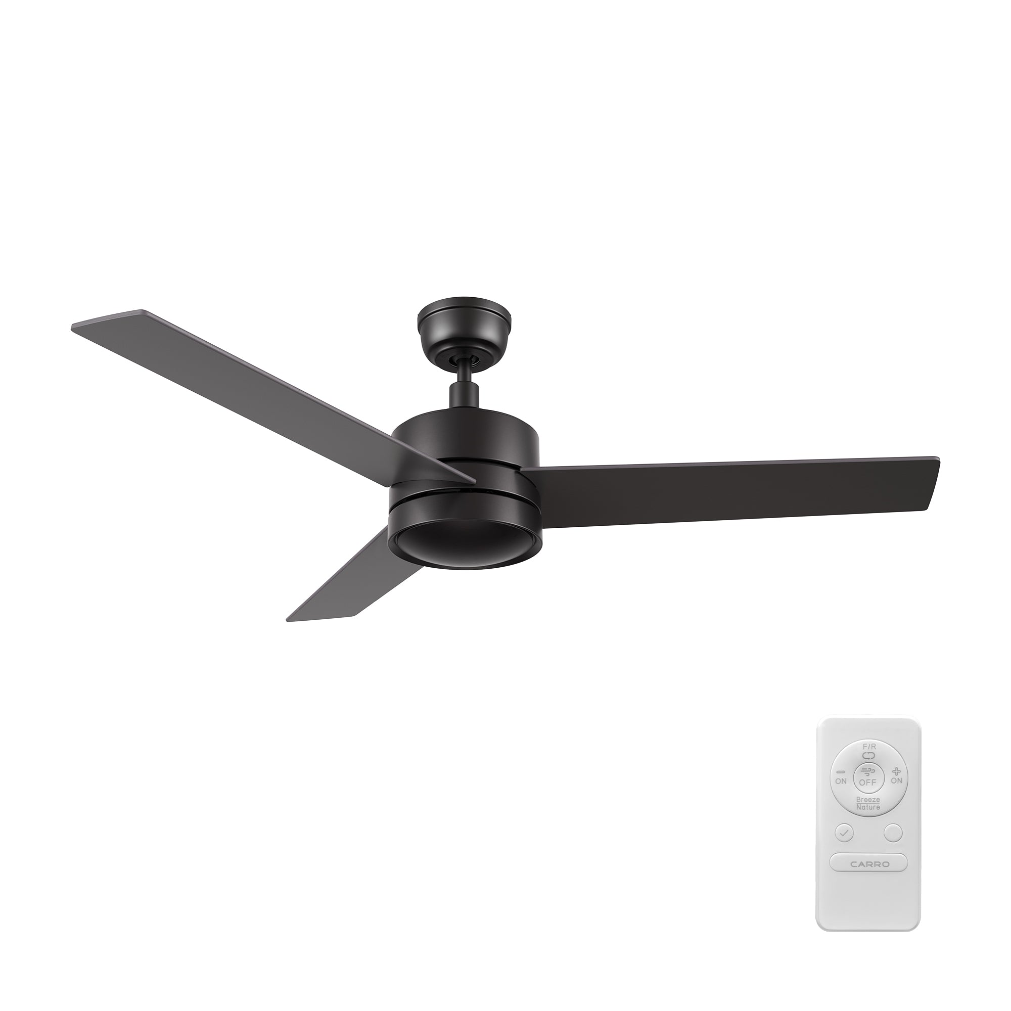 SANTANA 52 inch 3-Blade No Light Ceiling Fan with Remote