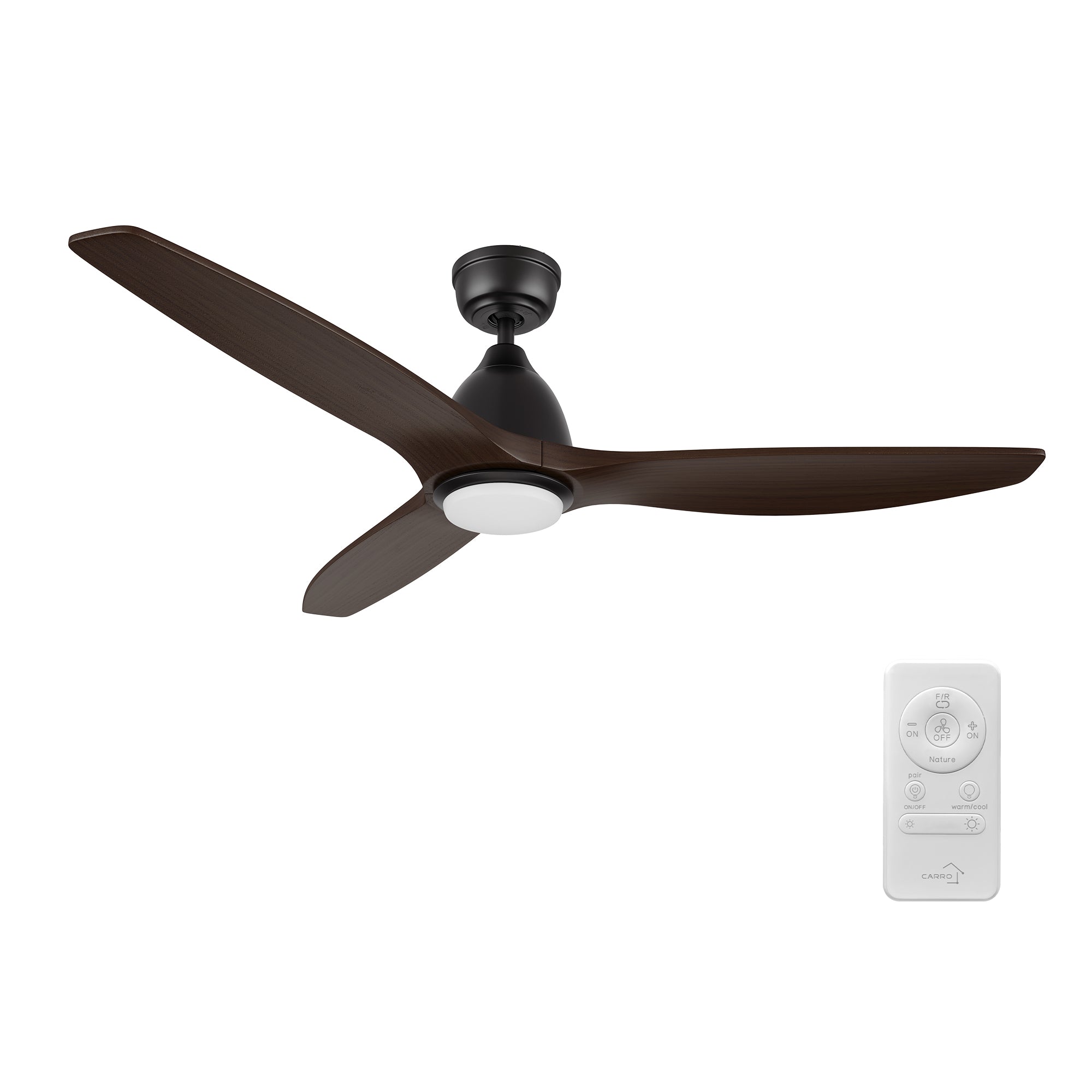 PHOENIX 52 inch 3-Blade Ceiling Fan with LED Light & Remote