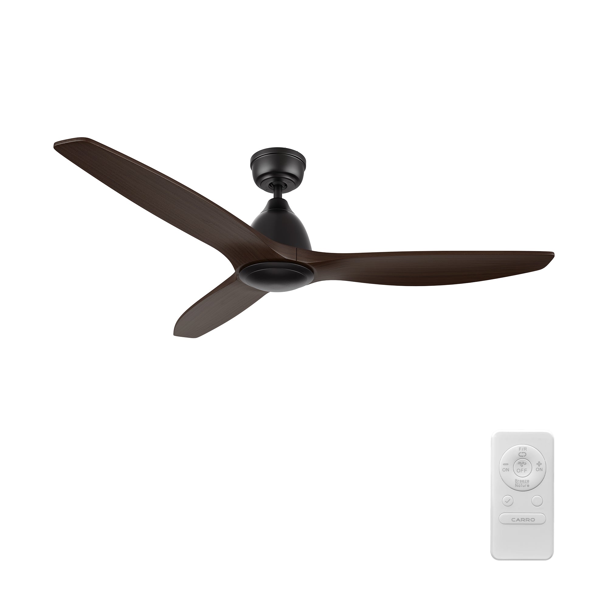 PHOENIX 52 inch 3-Blade No Light Ceiling Fan with Remote
