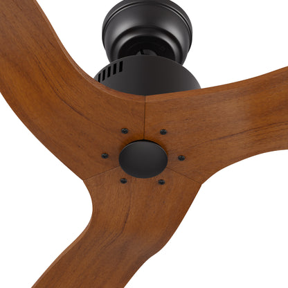 GARNETT 52 inch 3-Blade Ceiling Fan with Remote Control- (Solid Wood Blades)