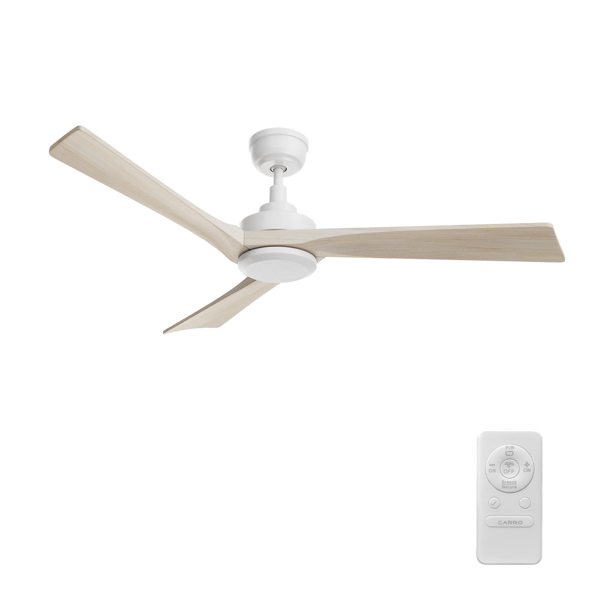 WESTBURY 52 inch 3-Blade No Light Ceiling Fan with Remote