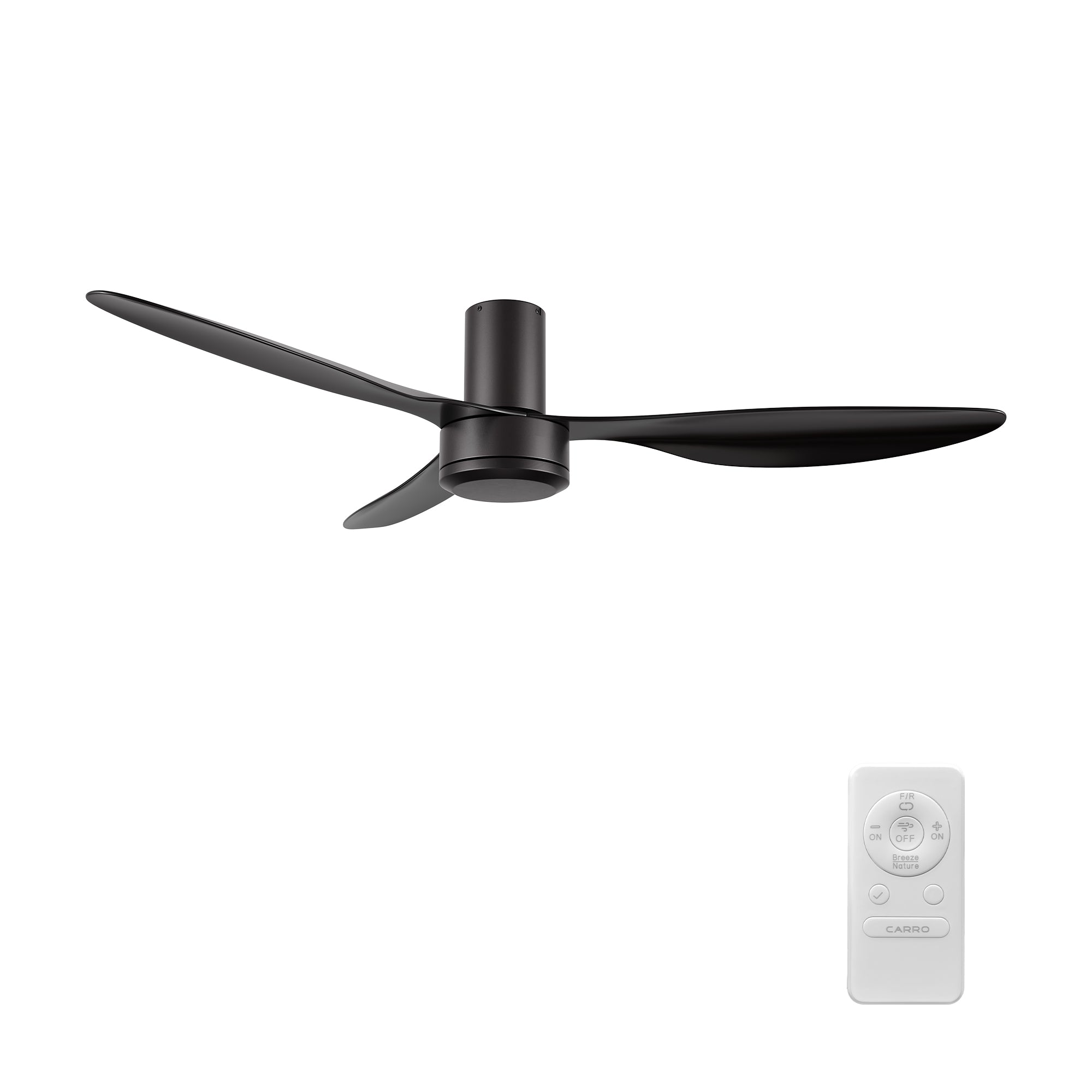 ISOLA 52 inch 3-Blade No Light Ceiling Fan with Remote