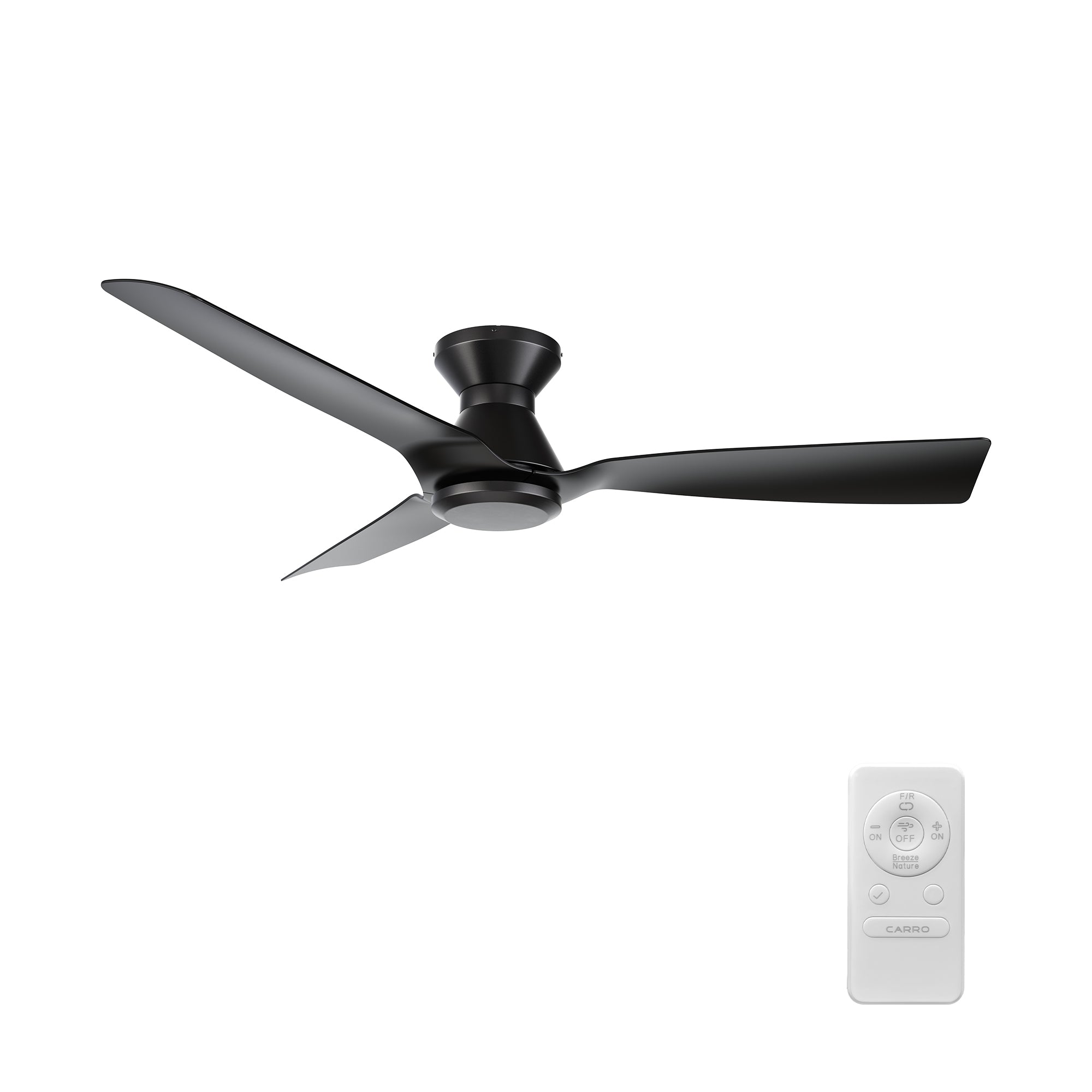 DALBY 52 inch 3-Blade No Light Ceiling Fan with Remote