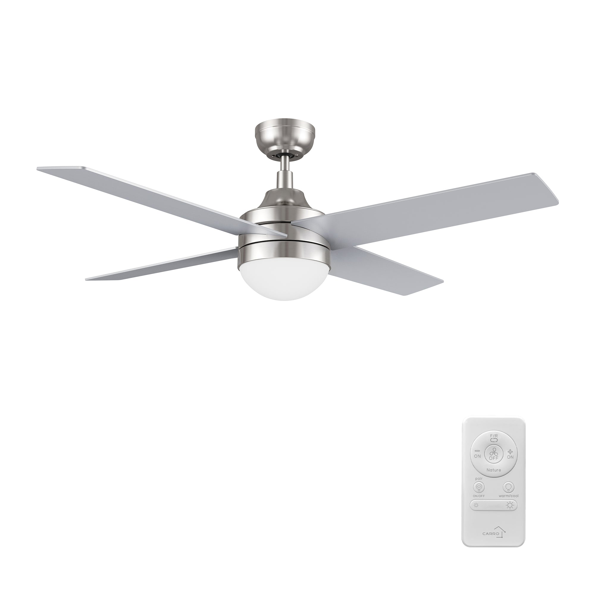 KIMBALL 52 inch 4-Blade Ceiling Fan with LED Light & Remote