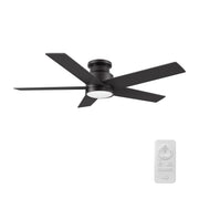 SANTANA 52 inch 5-Blade Flush Mount Ceiling Fan with LED Light & Remote