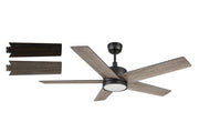 Santana 52 inch (5-Blade) Replacement Blades - Reversible Walnut / Barnwood