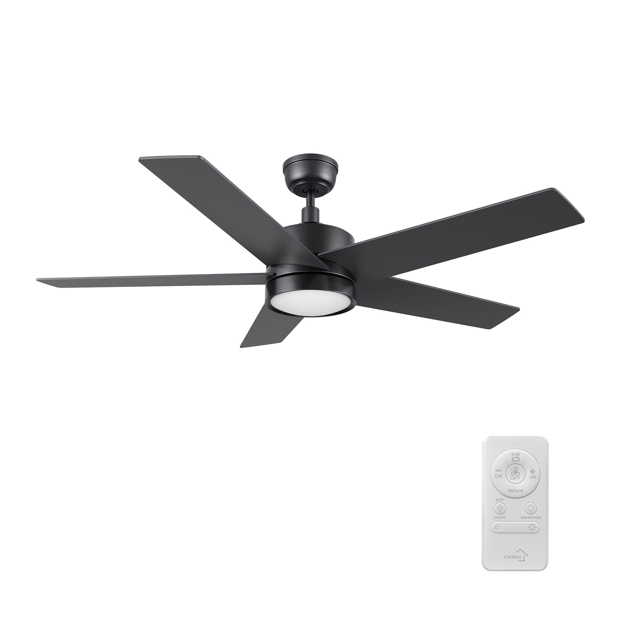 SANTANA 52 inch 5-Blade Ceiling Fan with LED Light & Remote