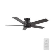 SANTANA 52 inch 5-Blade Flush Mount No Light Ceiling Fan Remote