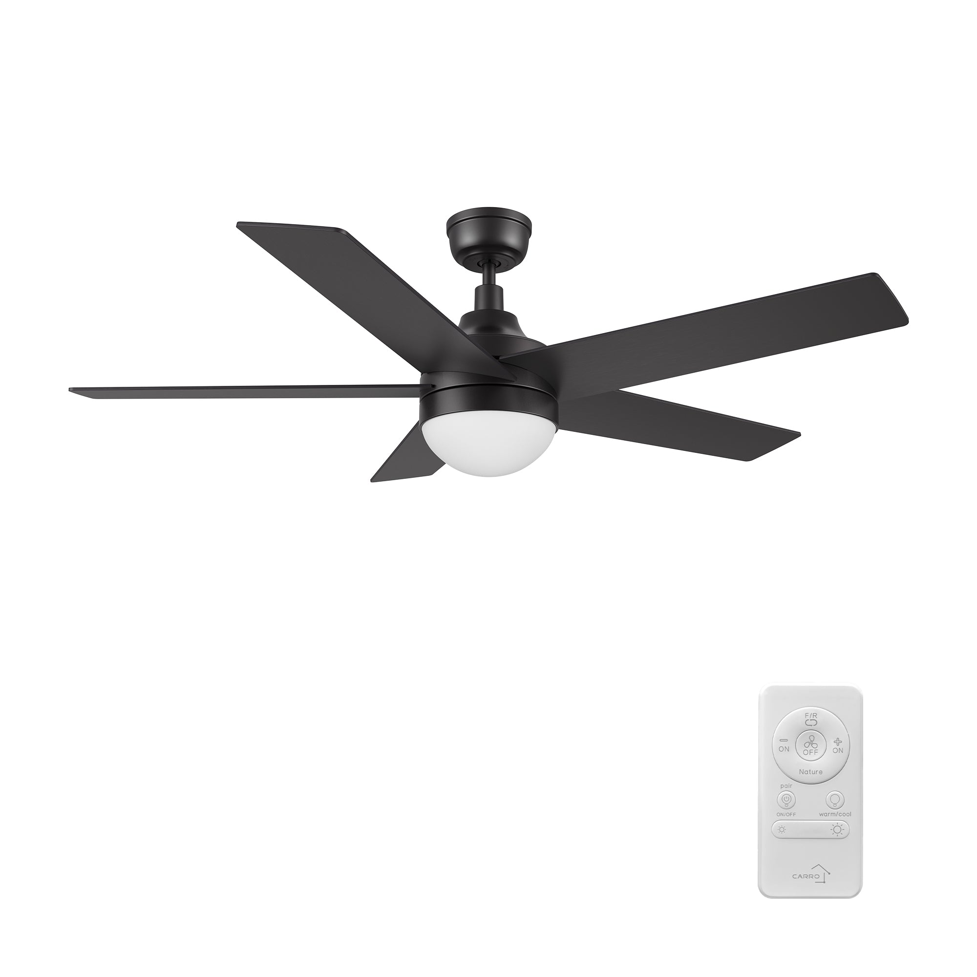 KIMBALL 52 inch 5-Blade Ceiling Fan with LED Light & Remote