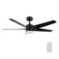 Onyx 52 inch 4-Blade Ceiling Fan with Remote