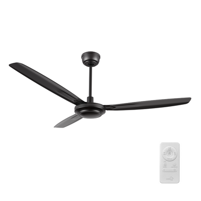 OBERON 56 inch 3-Blade Ceiling Fan with Remote Control - (No Light)