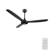 OBERON 56 inch 3-Blade No Light Ceiling Fan with Remote-Z3