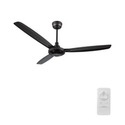 OBERON 56 inch 3-Blade No Light Ceiling Fan with Remote-Z4