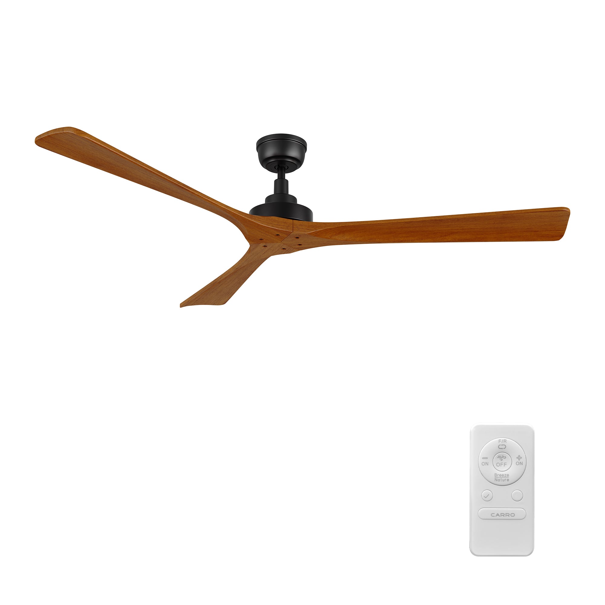 ATHENA 60 inch 3-Blade No Light Ceiling Fan with Remote