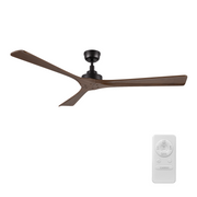 ATHENA 60 inch 3-Blade No Light Ceiling Fan with Remote