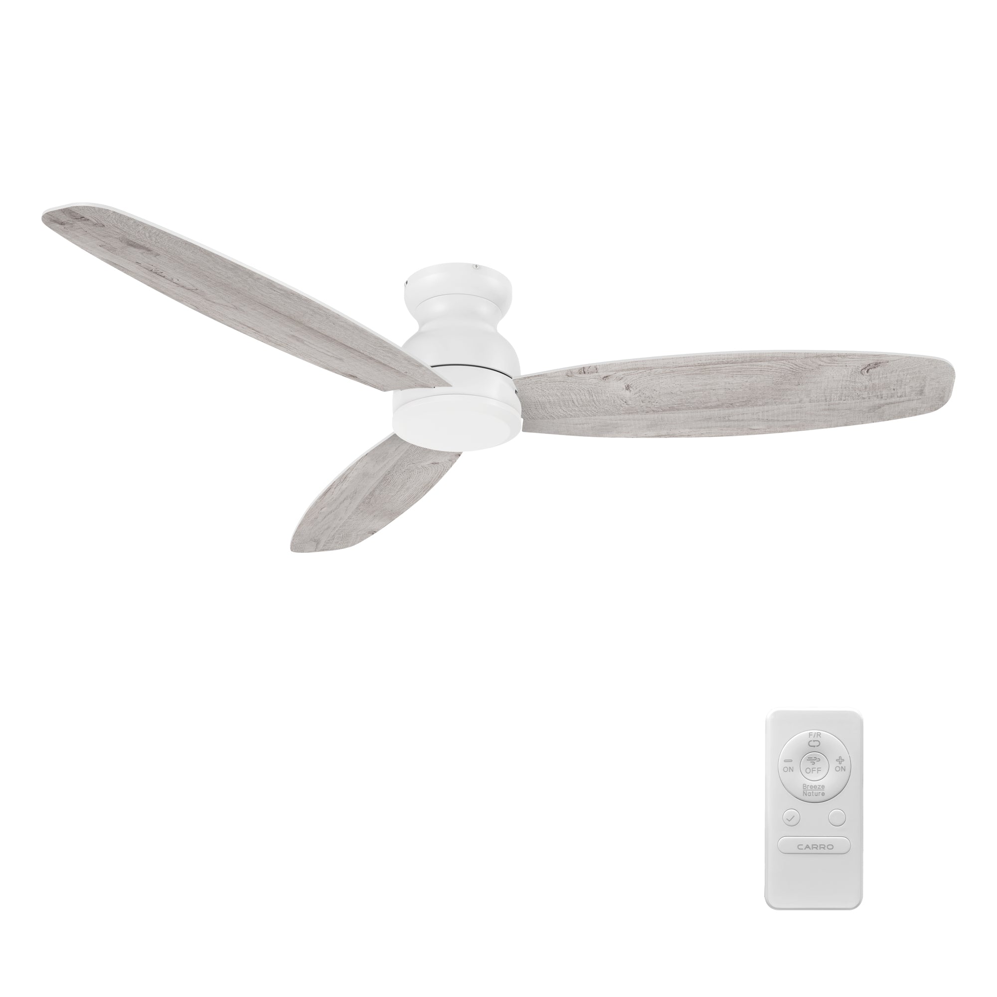 STANLEY 60 inch 3-Blade Flush Mount No Light Ceiling Fan with Remote