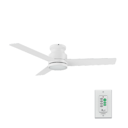 SANTANA 52 inch 3-Blade Flush Mount Ceiling Fan with Wall Control