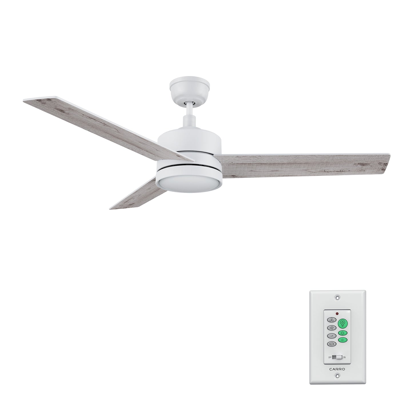 SANTANA 52 inch 3-Blade Ceiling Fan with Wall Control