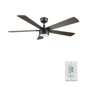 STOCKTON 52 inch 5-Blade Ceiling Fan with LED Light & Wall Control