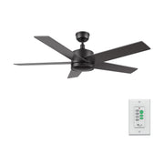 SANTANA 52 inch 5-Blade No Light Ceiling Fan with Wall Control