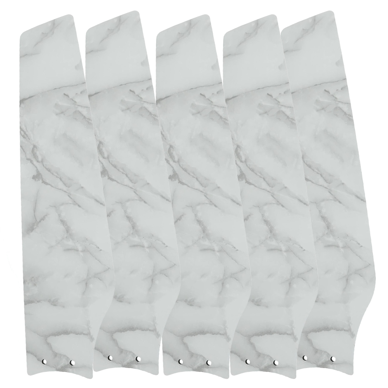 ELIRA 52 inch (5-Blade) Replacement Blades - White Marble Pattern