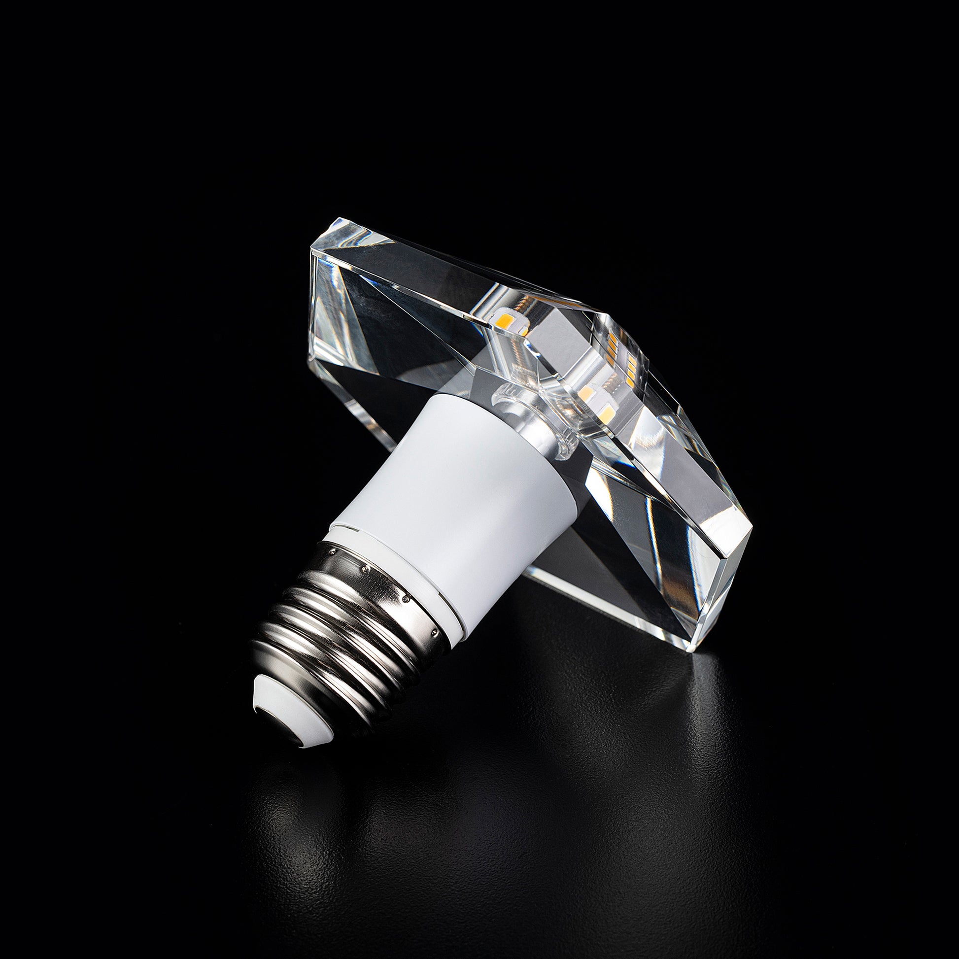 HEXAGON DIAMOND Crystal LED Light Bulb - Large