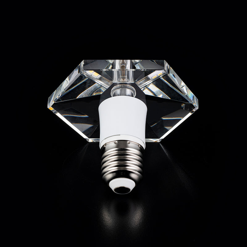 HEXAGON DIAMOND Crystal LED Light Bulb - Large