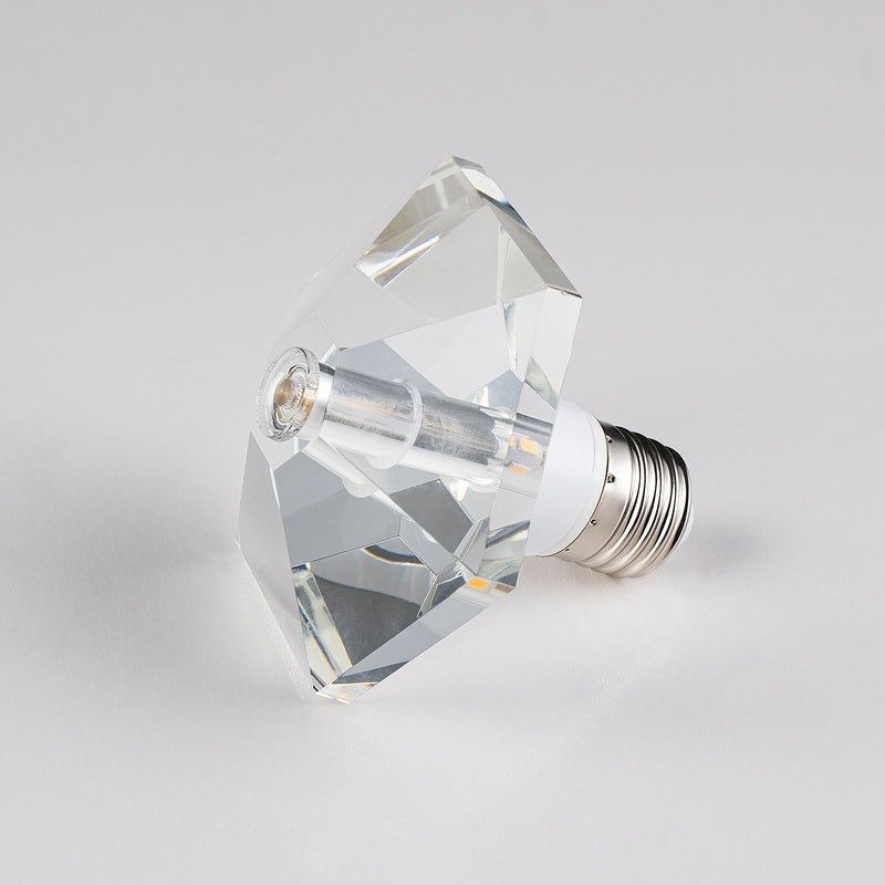 HEXAGON DIAMOND Crystal LED Light Bulb - Large