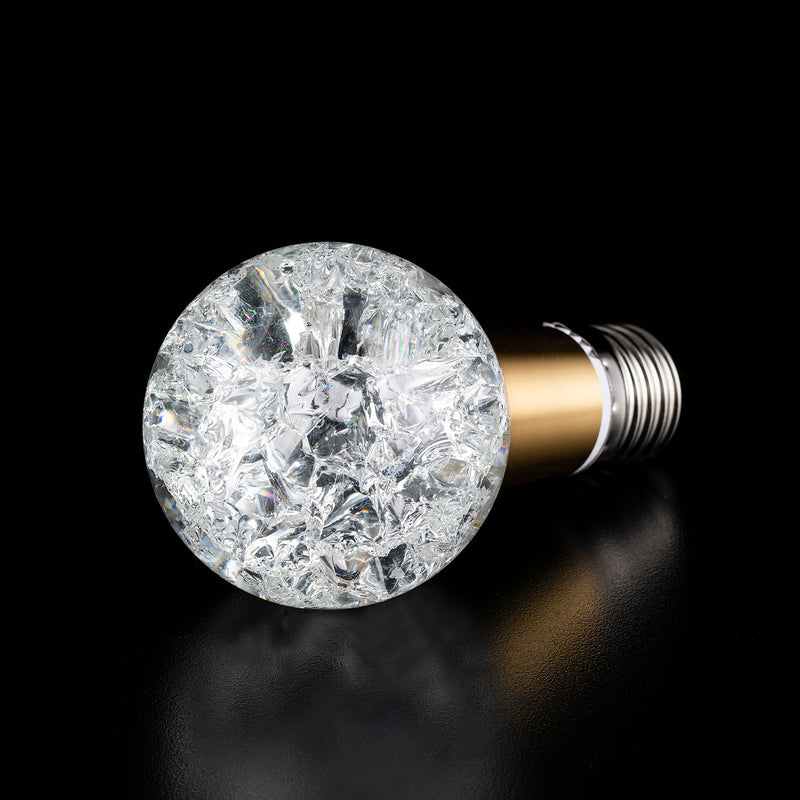 FRACTURED GLOBE Crystal LED Light Bulb