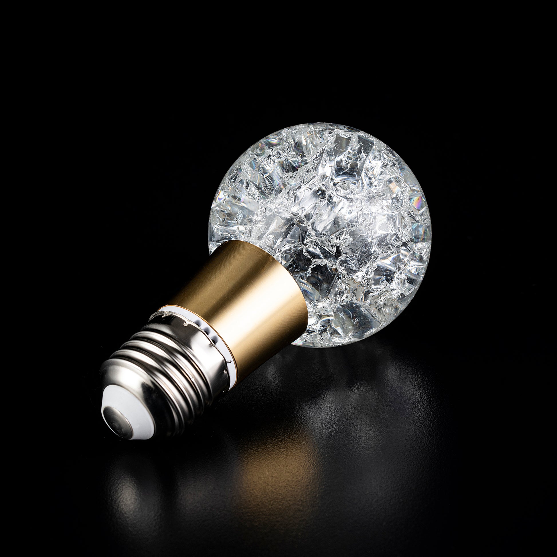 FRACTURED GLOBE Crystal LED Light Bulb