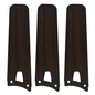 HOFFEN 52 Inch (3-Blade) Replacement Blades - Black/Dark Wood Pattern