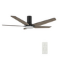 KAJ 5-Blade Smart Ceiling Fan Arms - Black (Replacement Parts)