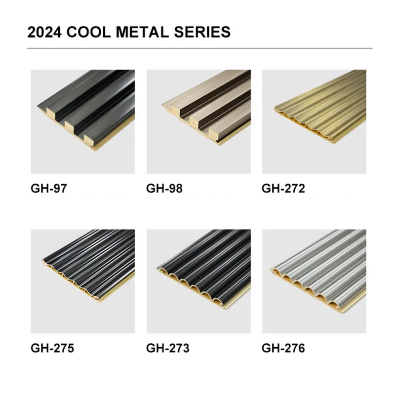 Carbon Crystal Decorative Wall Slats - PVC Wood Slat Wall Panels