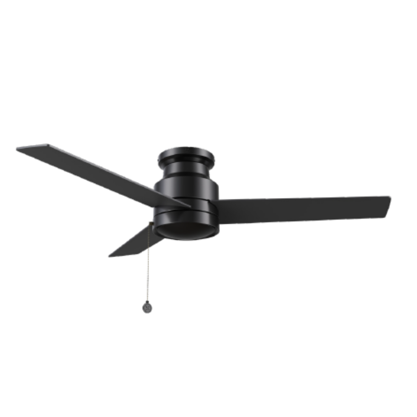 ASCOTT 52 inch 3-Blade Flush Mount Ceiling Fan with Pull Chain - (No Light)