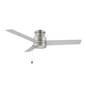 ASCOTT 52 inch 3-Blade Flush Mount Ceiling Fan with Pull Chain - (No Light)