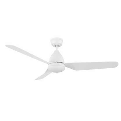 REXTON 52 inch 3-Blade Ceiling Fan with Pull Chain - White