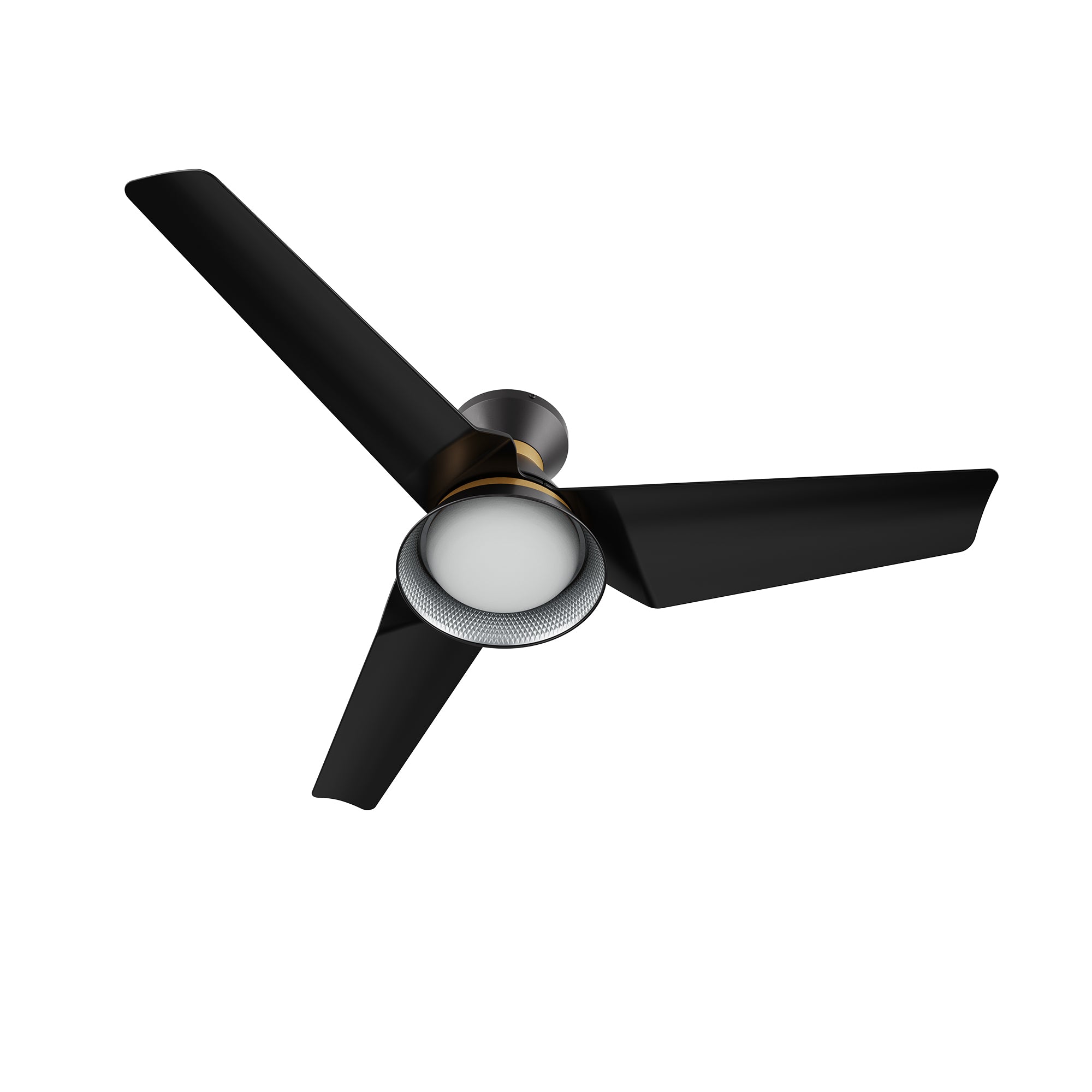 KREIS 52 inch Flush Mount 3-Blade Smart Ceiling Fan with LED Light & Remote
