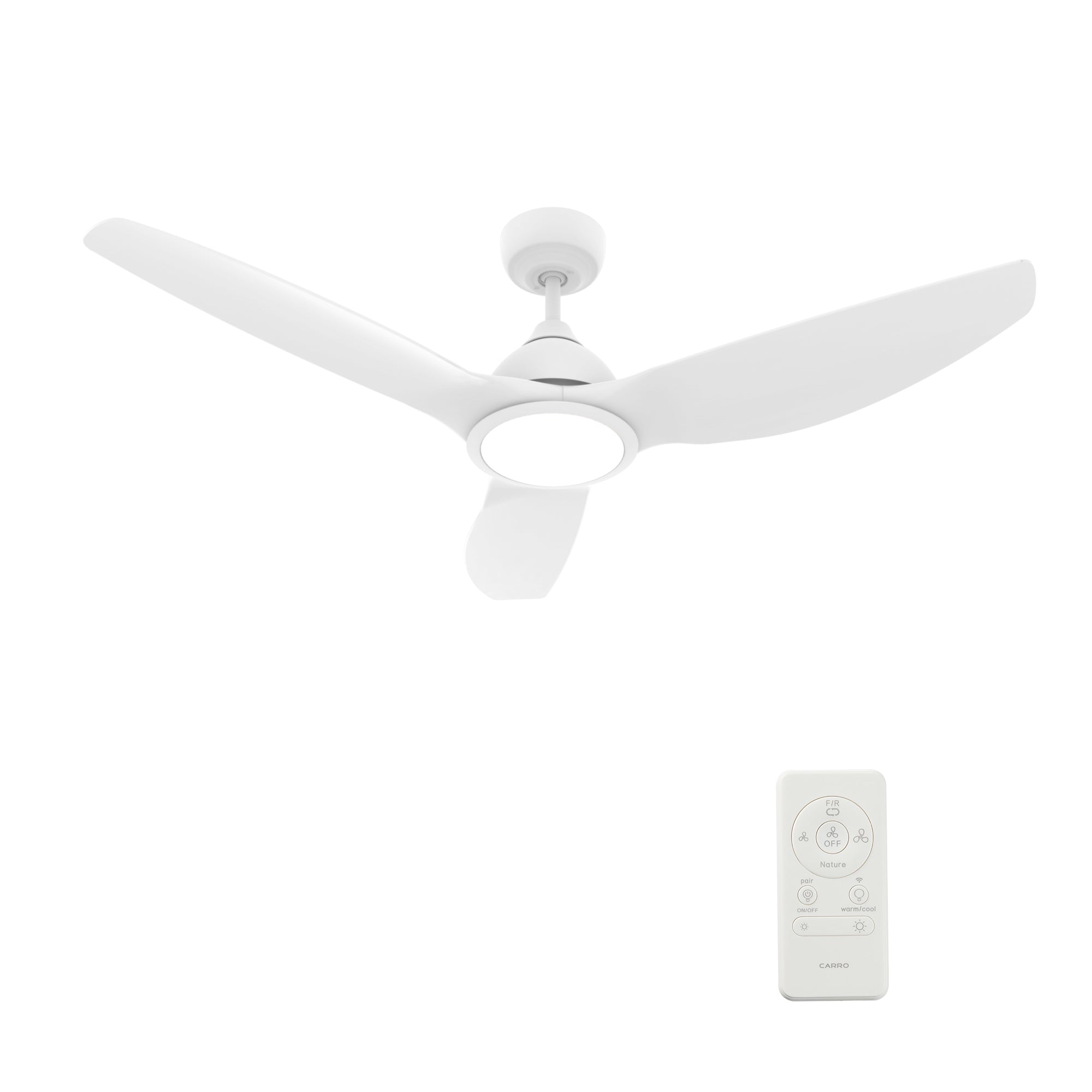 CRANSTON 52 inch 3-Blade Smart Ceiling Fan with LED Light & Remote
