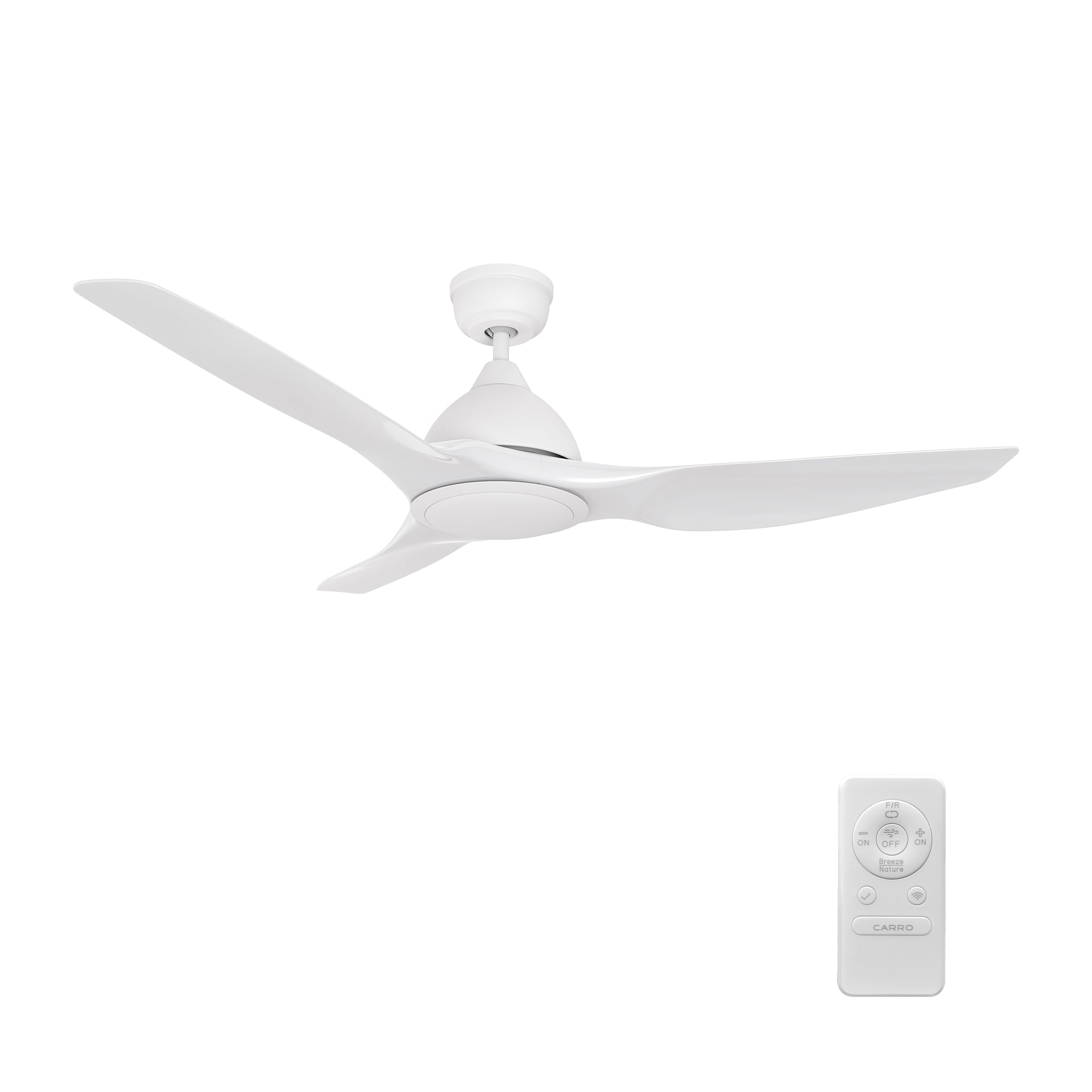 CRANSTON 52 inch 3-Blade No Light Smart Ceiling Fan with Remote