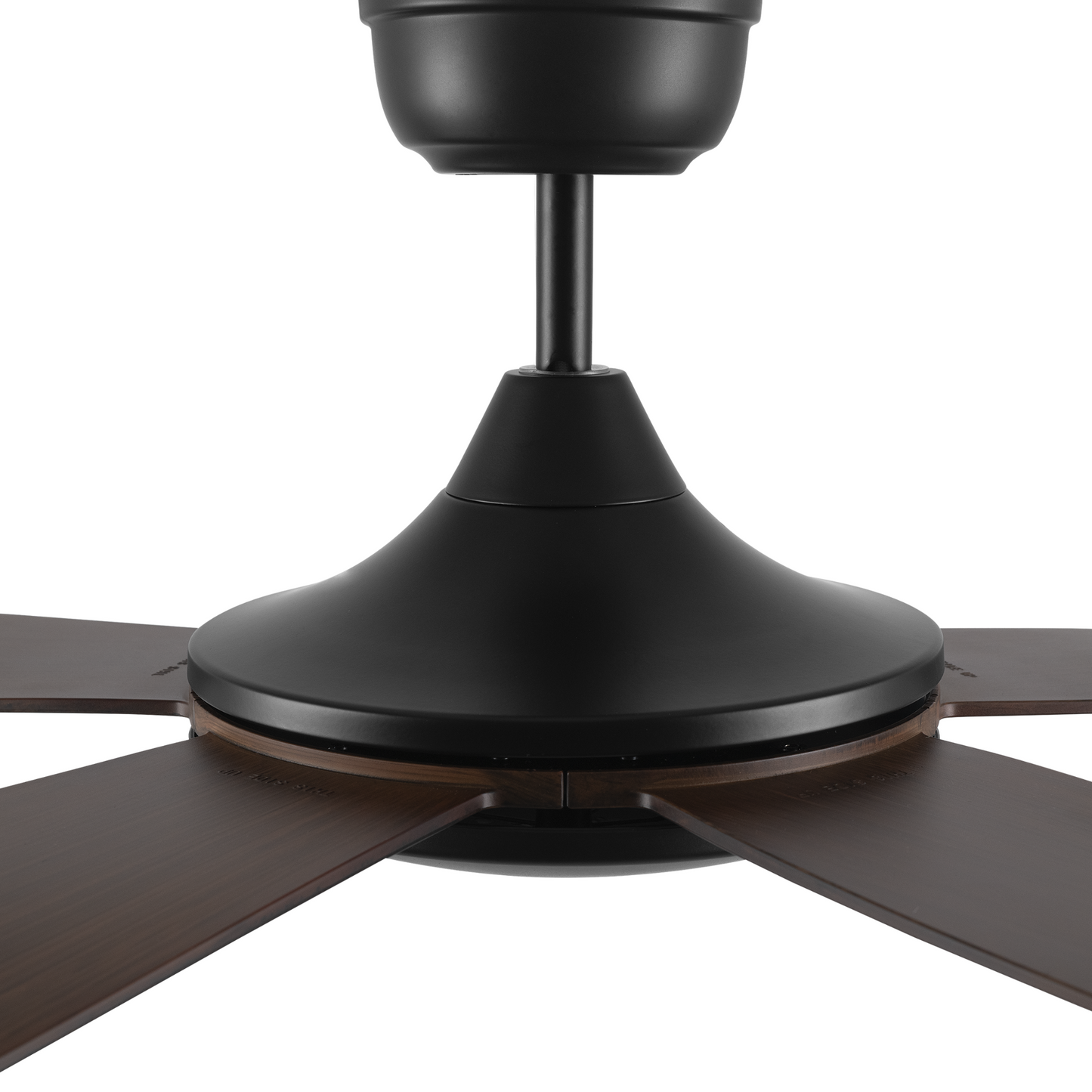 SALEM 52 inch 5-Blade Smart Ceiling Fan with LED Light Kit & Remote Control- Black/Rosewood