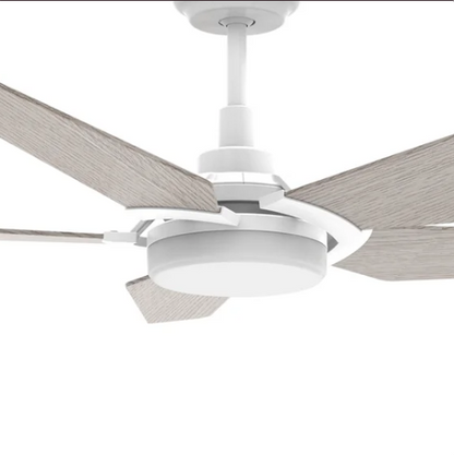 KAJ 5-Blade Smart Ceiling Fan Arms - White (Replacement Parts)